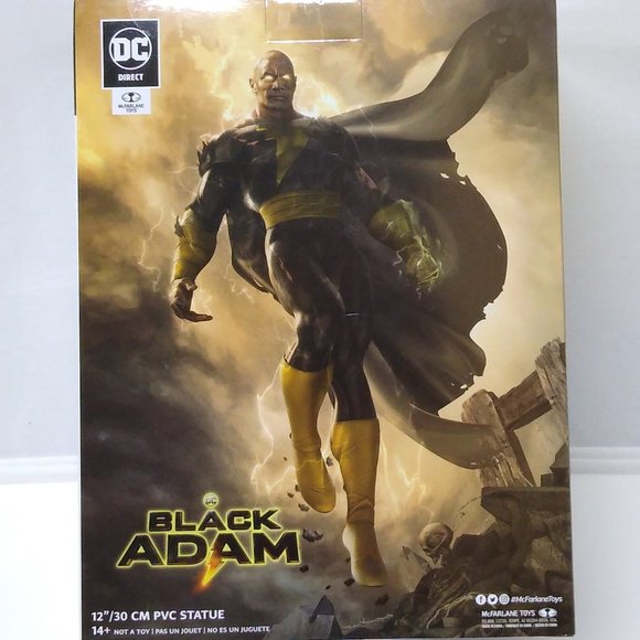 BLACK ADAM DC DIRECT McFarlane Toys DC Movie Statues 12” / 30cm Jim Lee NEW 2022 - Picture 2 of 12